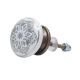 Grey Golden Floral Cabinet Knobs